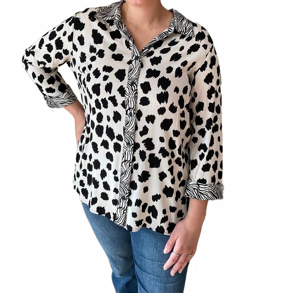 NEW WINSLOW COLLECTION bailley top in animal